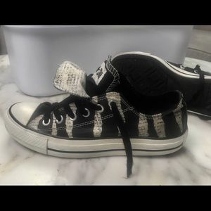 Converse All Star, Low Top, Newsprint Zebra Blk/Wh